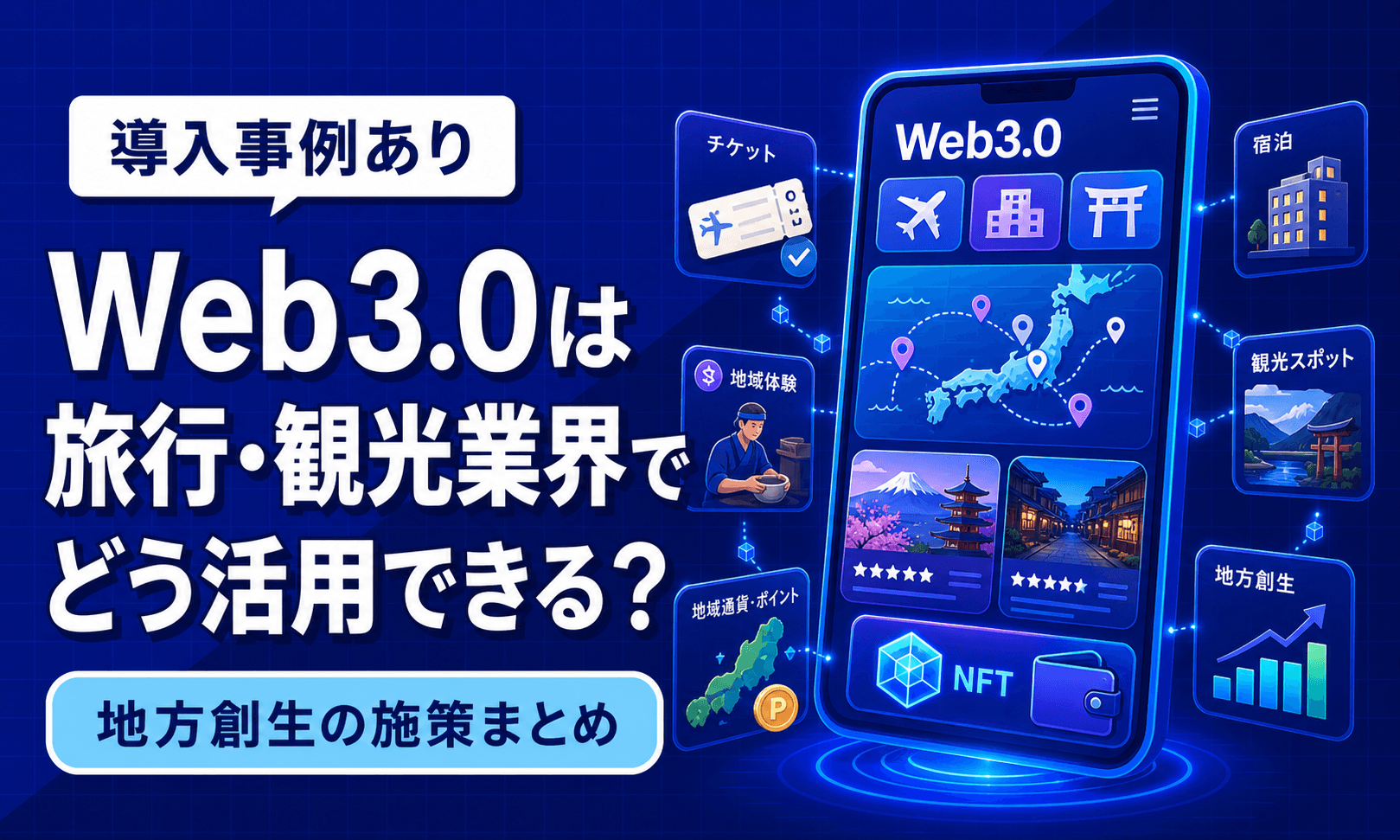 Web3.0は旅行・観光業界でどう活用できる？地方創生の施策まとめ